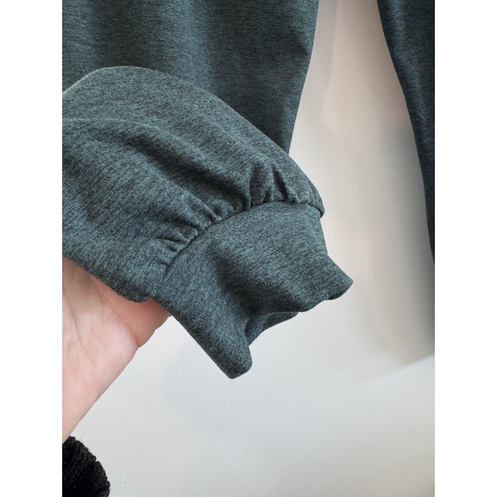 Quince Flowknit High-Rise Boyfriend Joggers Size S Dark Green Sporty - Picture 6 of 8